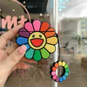 Cute Air Pods Silicone Case 3D Design Flowers